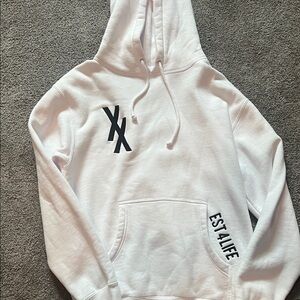 Machine Gun Kelly EST XX White Hoodie with Black Graphic